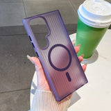 Matte Frosted Magnetic Magsafe Translucent Case For Samsung