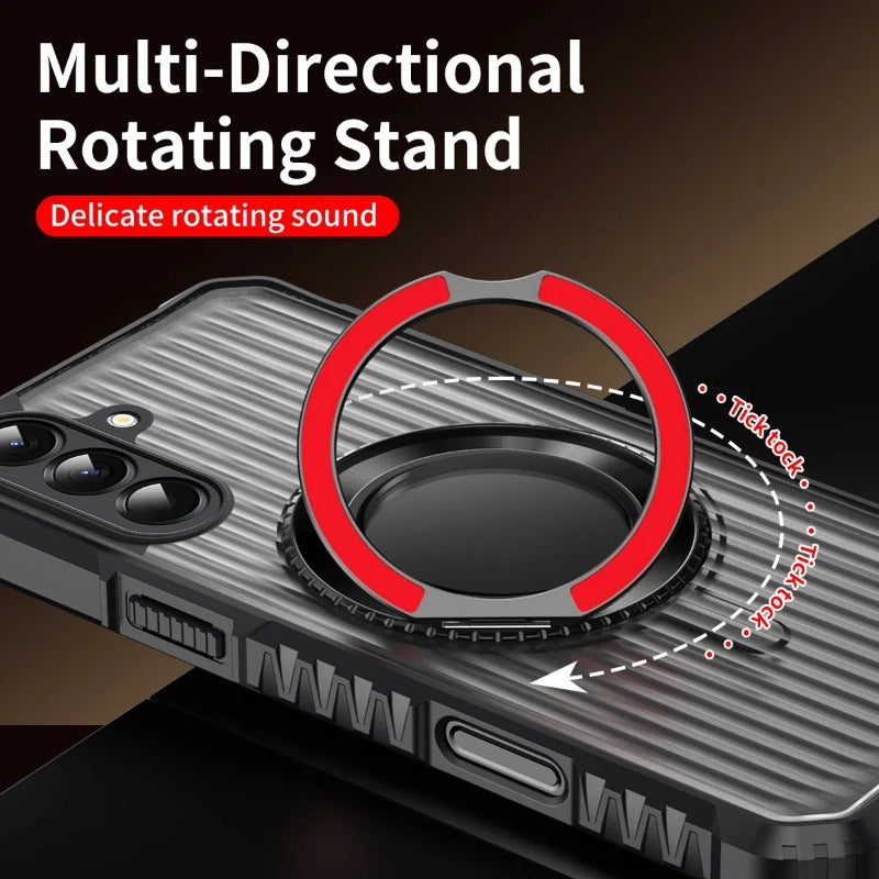 360° Rotate Ring Stand Military Grade Magnetic Case for Samsung