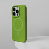 Advanced simple super strong magnetic liquid silicone case for iPhone