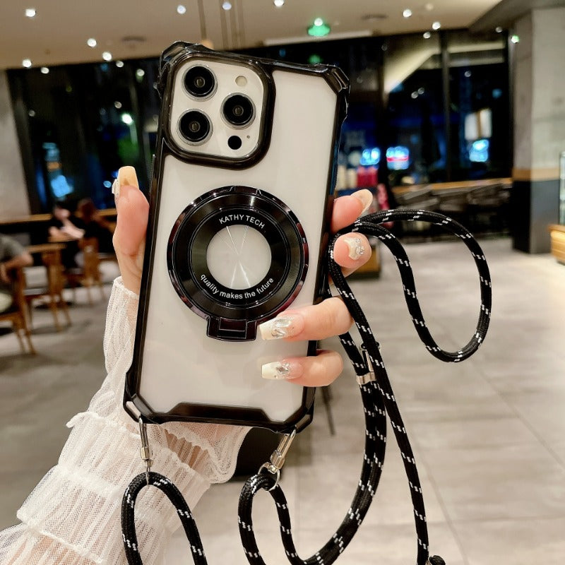 Traveler Magnetic Clip Crossbody Phone Case for IPhone