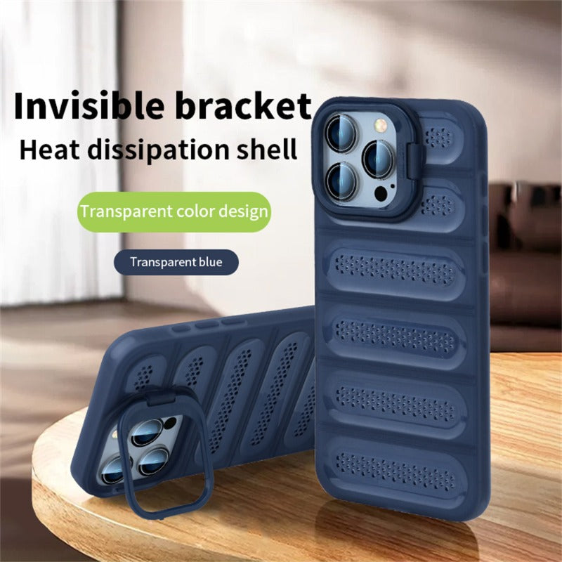 Invisible bracket coolingprotective case a Case for iPhone