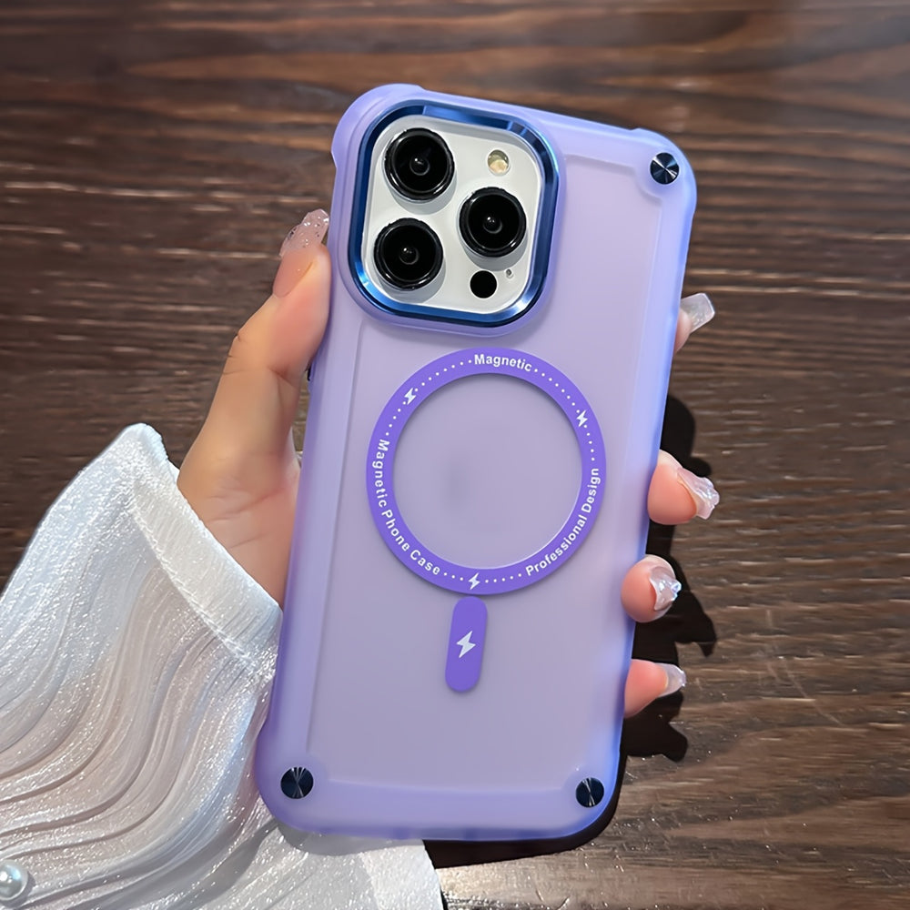 Magsafe Magnetic Translucent Shockproof Wireless Charging Case for iPhone