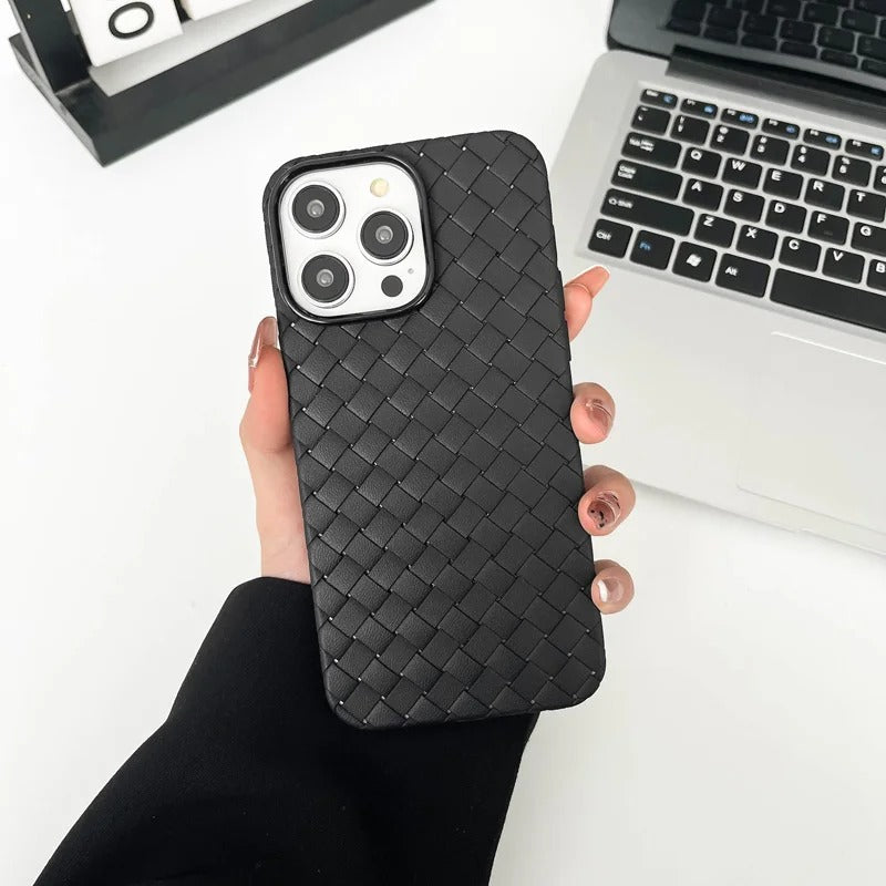Magsafe Braided Textured Silicone Knitted Pattern Breathable Case for iPhone