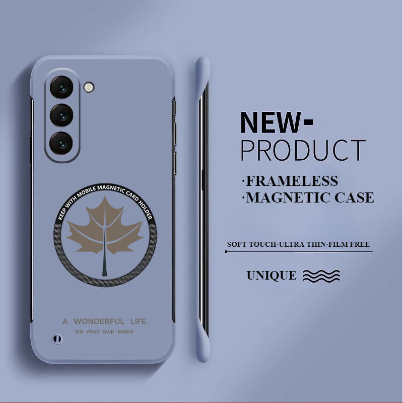 Ultra-thin Frameless Magnetic Maple Leaf Case For Samsung