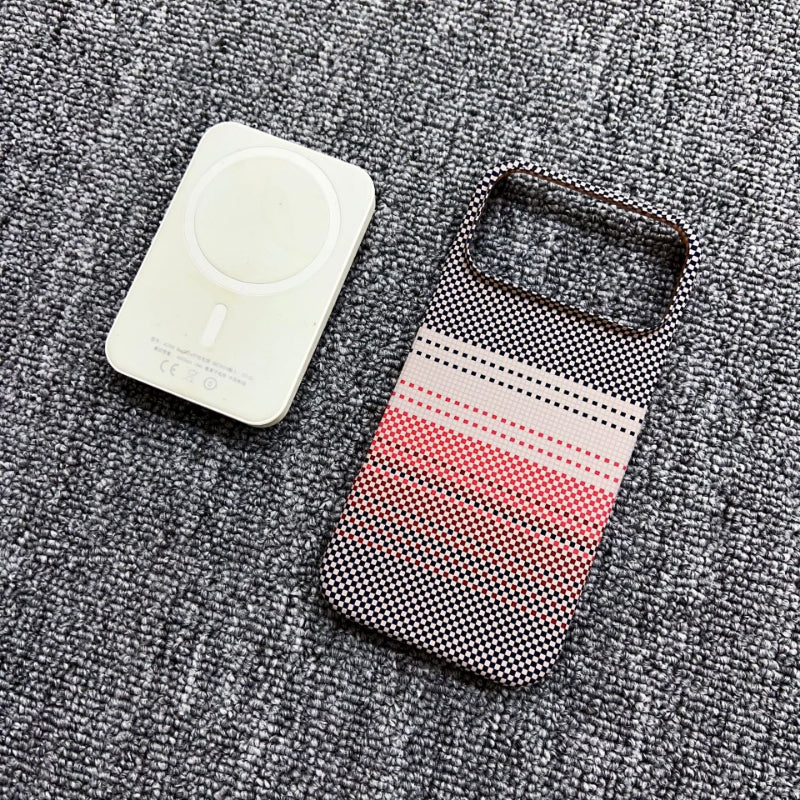 Colorful Kevlar Pattern Magnetic Phone Case for IPhone