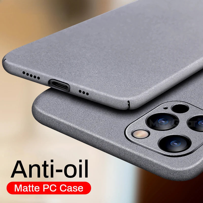 Luxury Matte Shockproof Hard PC Case For iPhone  Ultra Thin Back Cover