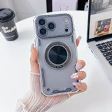 360° Transparent Mecha Phone  Gadget Safety Durable Case for iPhone