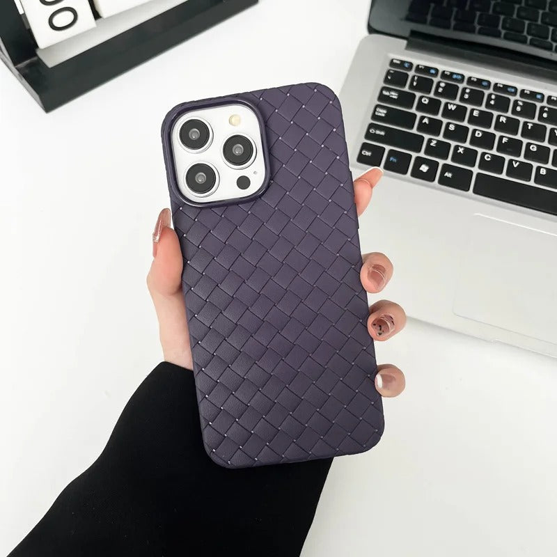 Magsafe Braided Textured Silicone Knitted Pattern Breathable Case for iPhone