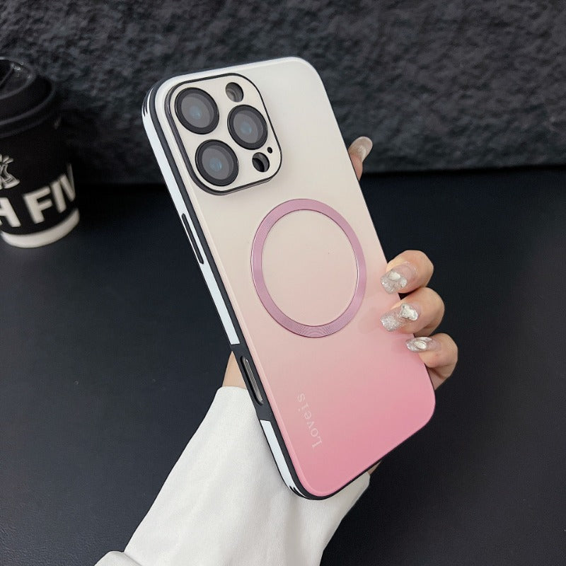New High-end Magnetic Gradient Anti-fall Mobile Phone Case for IPhone
