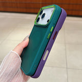 Magnetic Wireless Charging Matte Shock Camera Case for iPhone