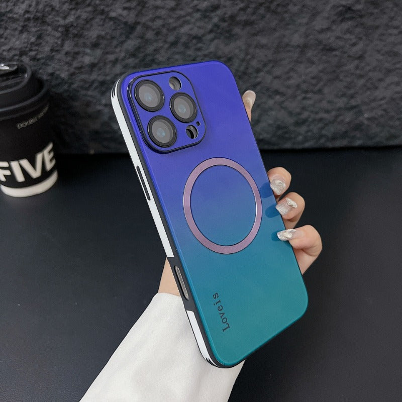 New High-end Magnetic Gradient Anti-fall Mobile Phone Case for IPhone