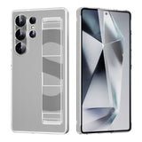 Silicone Wristband Full-Coverage Transparent Frosted Phone Case for Samsung