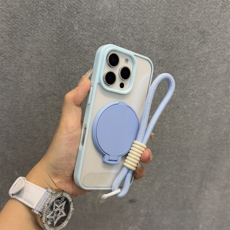 Candy Color Case Makeup Mirror Case for iPhone