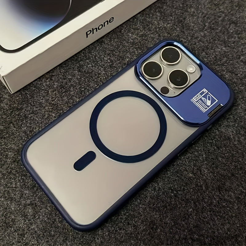 Foldable Invisible Bracket Magnetic Case For iPhone