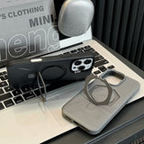 Magnetic Metal Lens Shell with Drop Protection Case for iPhone
