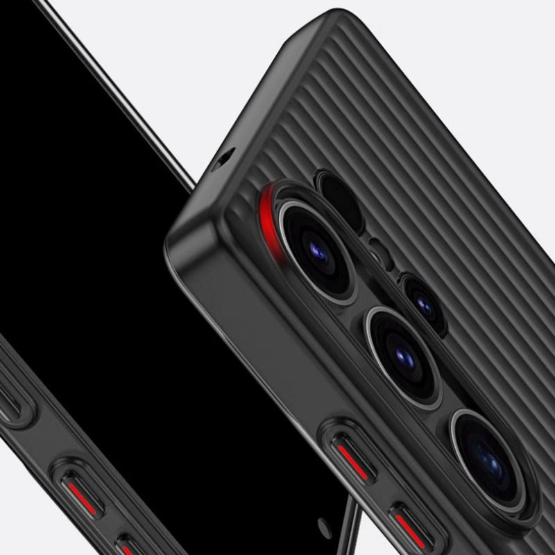 Corrugated Magnetic Heat Dissipation Ultra-Thin Frosted Phone Case for Samsung