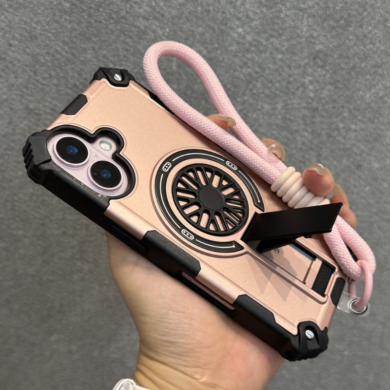 Electroplating Magnetic Gyroscope Holder Wristband  Case for iPhone