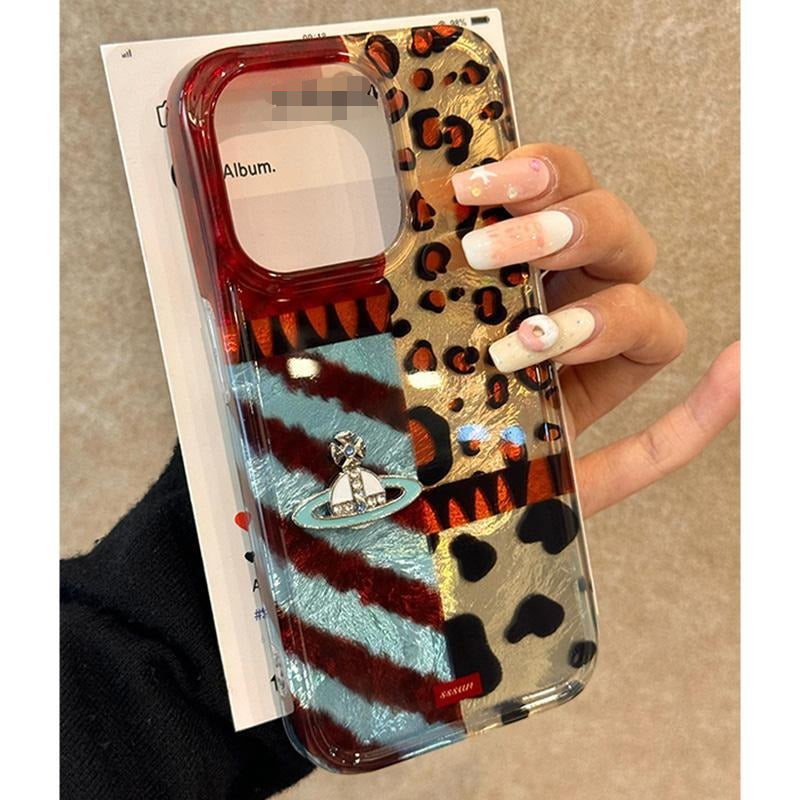 Creative Leopard Print Planet Phone Case for IPhone