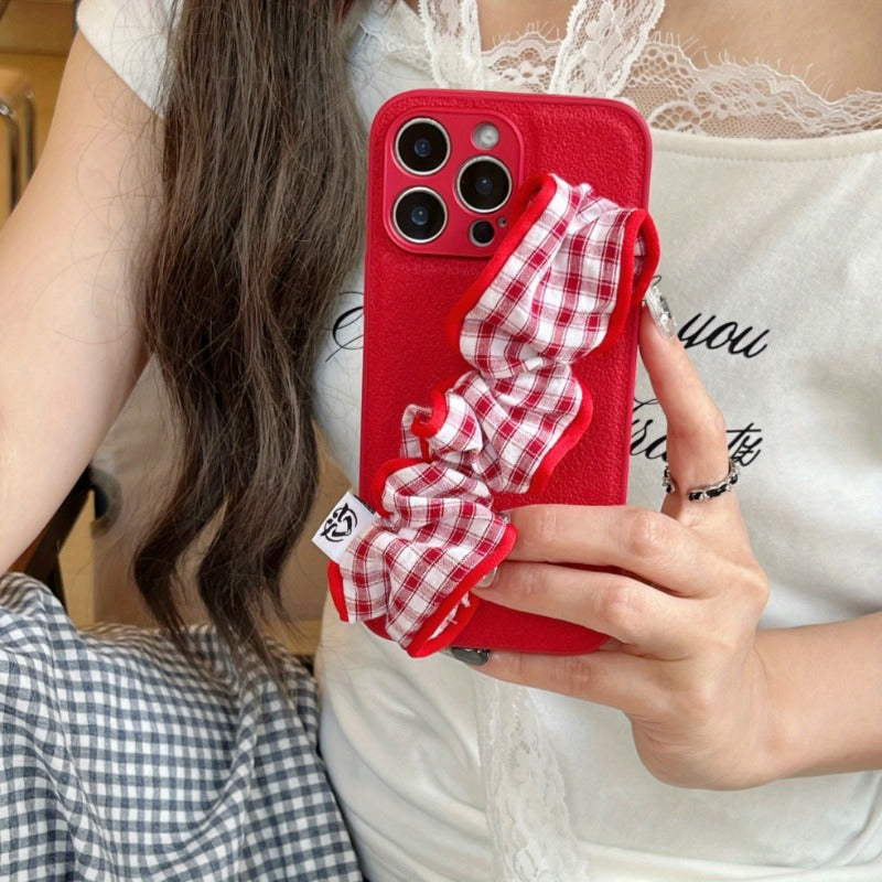 Moon Pit Pattern Wrist Strap Case for iPhone