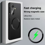 Plating Frosting MatteMagsafe Wireless Charge Case For Samsung