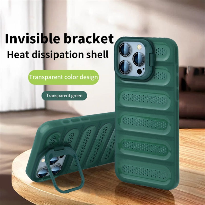 Invisible bracket coolingprotective case a Case for iPhone