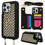Card HolderIntegrated Crossbody Hanging Rope   Stora Case for iPhone