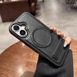 Leather Case with Hidden Stand Case for iPhone