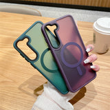 Magsafe Magnetic Skin-Feel Frosted Acrylic Phone Case for Samsung