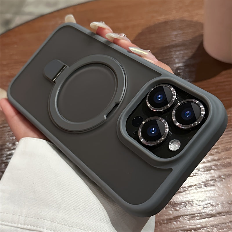 Magnetic Holder Armor Wireless Case For iPhone