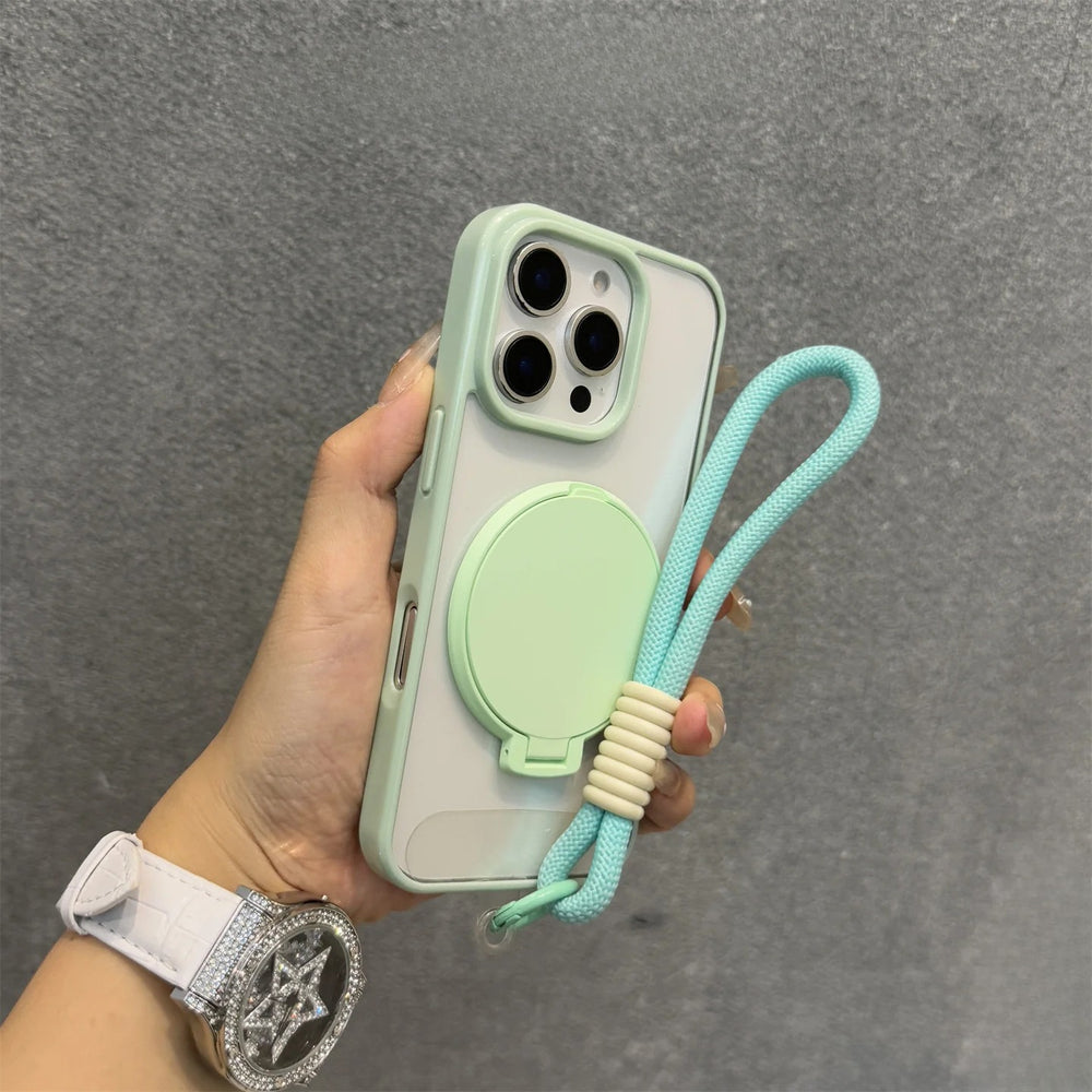 Candy Color Case Makeup Mirror Case for iPhone