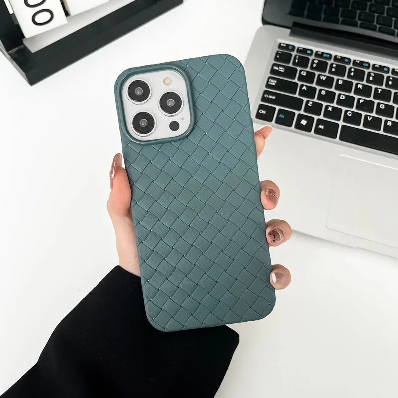 Magsafe Braided Textured Silicone Knitted Pattern Breathable Case for iPhone