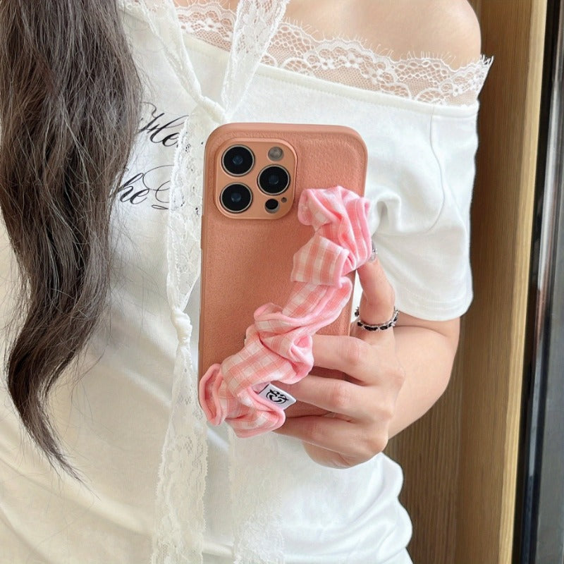 Moon Pit Pattern Wrist Strap Case for iPhone