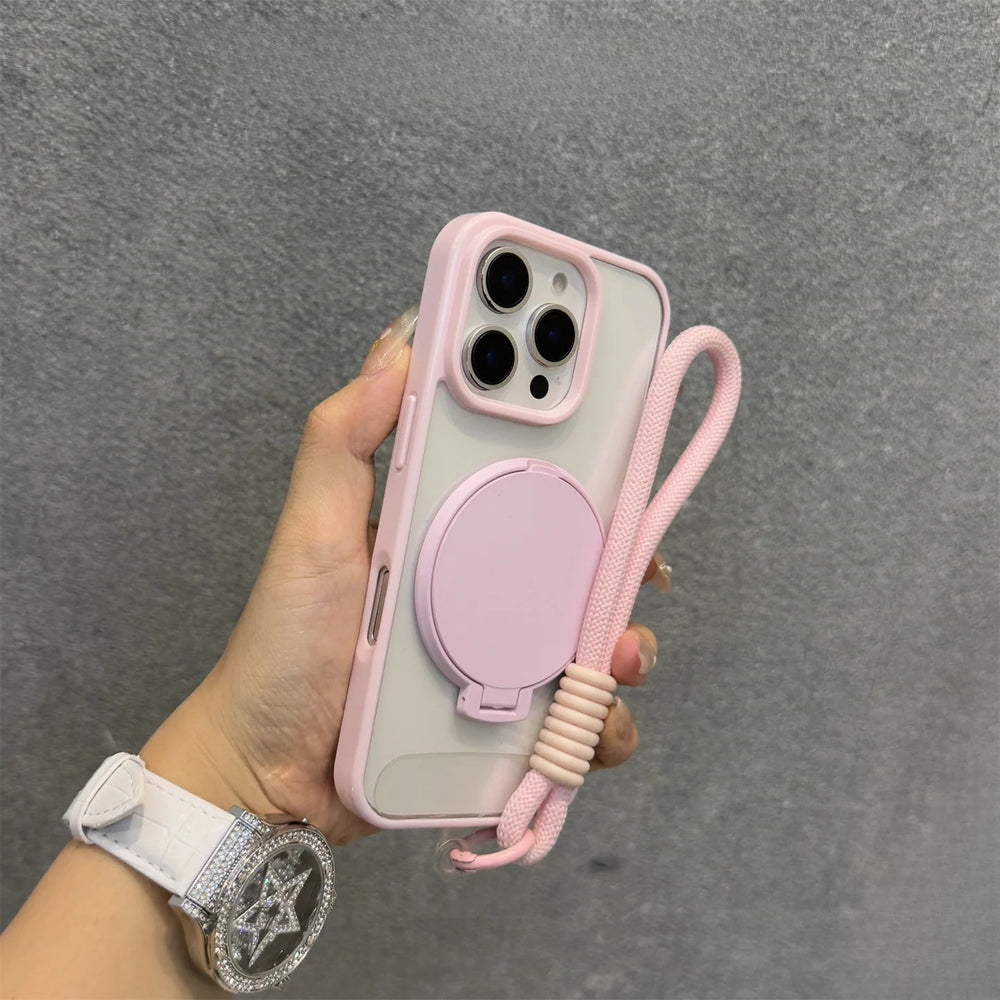 Candy Color Case Makeup Mirror Case for iPhone