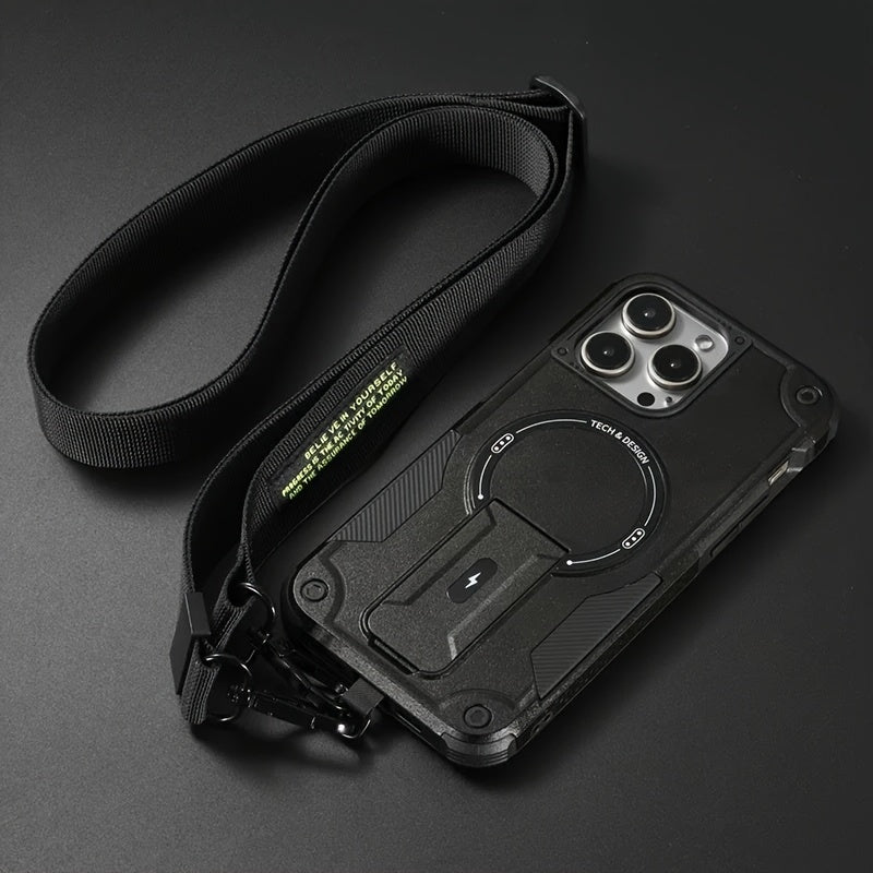 Magnetic diagonal bracket mobile Case for iPhone