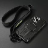 Magnetic diagonal bracket mobile Case for iPhone