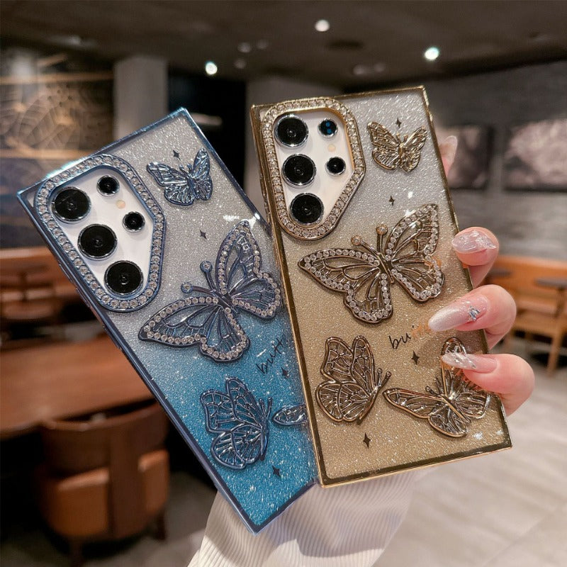 Luxury Diamond Butterfly Premium Phone Case for Samsung