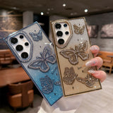 Luxury Diamond Butterfly Premium Phone Case for Samsung