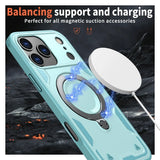 Shockproof Armor Stand Rechargeable iPhone Case