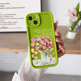 Colorful Flower Simple Creative Mobile Phone Case Suitable for Iphone
