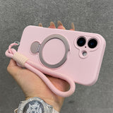 Silicone Rotating Stand Adjustable Case For iPhone