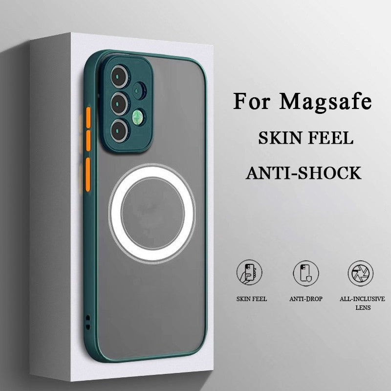 Magnetic Skin-Friendly Frosted Drop-Proof Full-Coverage Phone Case for Samsung