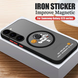 Astronaut Cartoon Graffiti Skin-Sensitive Magnetic Phone Case for Samsung