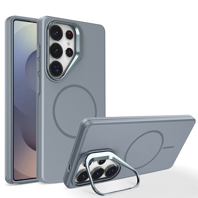 Lens Holder Magnetic Charging and Shockproof Phone Case for Samsung