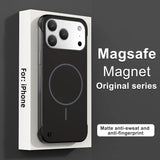 Frameless Solid Color Magnetic Magsafe PC Case for iPhone