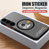 Astronaut Cartoon Graffiti Skin-Sensitive Magnetic Phone Case for Samsung