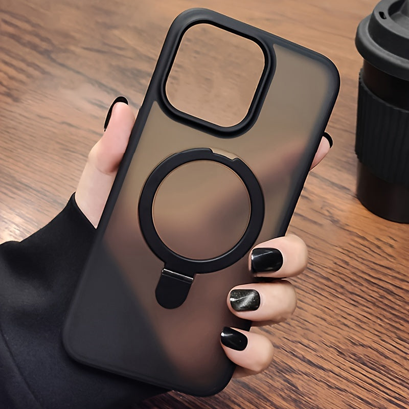 Magnetic Holder Armor Wireless Case For iPhone