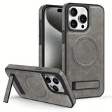 Leather Case with Hidden Stand Case for iPhone