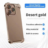 Irregular Titanium Alloy Bumper Borderless Case for iPhone