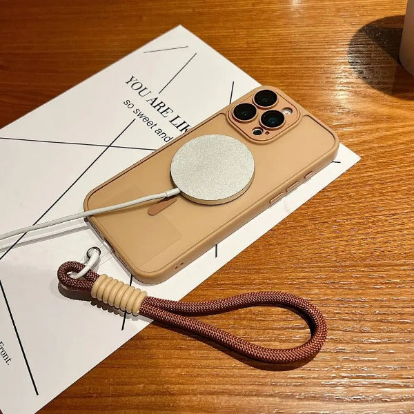 Magsafe Magnetic Hand Wrist Strap Lanyard Shockproof Case for iPhone
