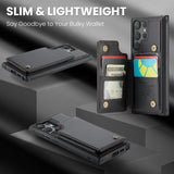 New RFID Card Insert Anti-drop Leather Case and Anti-theft Phone Case for Samsung